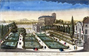 Ansicht des Belvedere-Hauses im Vatikan, Rom
