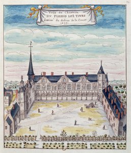 Ansicht des Château de Plessis-les-Tours in der Tourraine, 1699