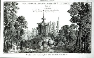 Ansicht des Kiosks in Rambouillet, aus Jardins Anglo-Chinois a la mode von George Louis le Rouge, veröffentlicht 1775-78 von French School