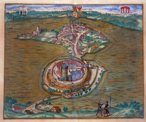 Ansicht des Place de Louis le Grand, mit einem der Räume, gebaut anlässlich der Hochzeit von Monseigneur le Dauphin (Detail)