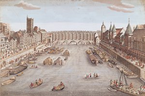 Ansicht der Pont au Change flussabwärts von French School