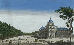 Ansicht des Königspalastes von Aranjuez, Spanien