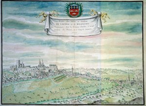 Ansicht des Schlosses von Loches von French School