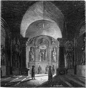 Ansicht der Kapelle des Heiligen Antonius in der Salzmiene von Bochnia, Polen von French School