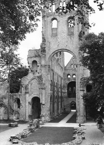 Ansicht des Kircheninneren, ca. 1052-67 von French School