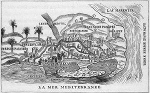 Ansicht der Stadt Alexandria, Ägypten