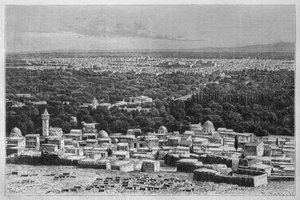 Ansicht der Stadt Damaskus, aus La Syrie d