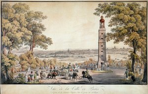 Ansicht der Stadt Paris, aufgenommen von der Laterne oder 