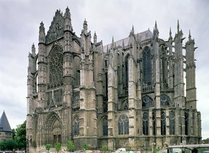 Ansicht des Äußeren, begonnen 1225
