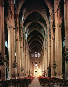 Ansicht des Kirchenschiffs, 1225-50