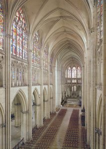 Ansicht des Kirchenschiffs und des Chors, erbaut 1314-15. Jahrhundert