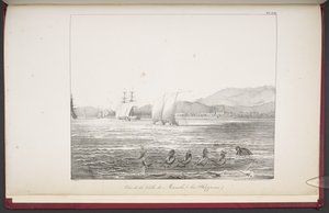 Ansicht der Stadt Manila, Philippinen, 