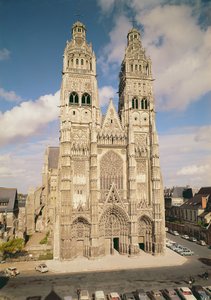Ansicht der Westfassade, 13.-15. Jahrhundert
