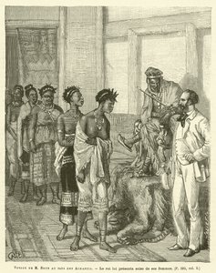 Reise von M. Brun ins Land der Ashanti (Stich) von French School