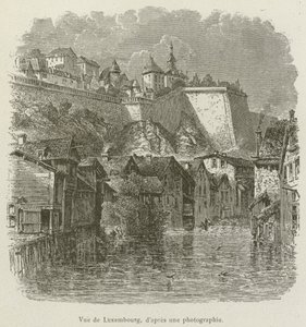 Ansicht von Luxemburg von French School
