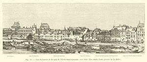 Ansicht des Louvre und des Quai de l