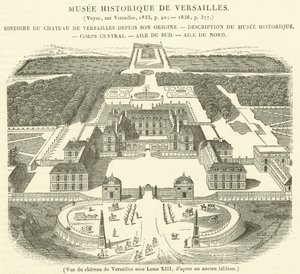 Ansicht des Schlosses von Versailles unter Ludwig XIII von French School