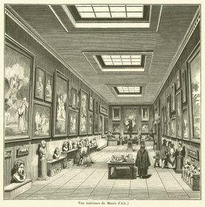 Innenansicht des Museums von Aix von French School
