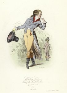 Spazierkostüm, Zeit der Französischen Revolution von French School