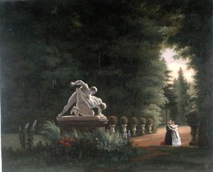 Spaziergang in der Folie-Beaujon in Paris, ca. 1830 von French School
