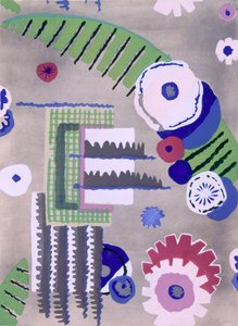Tapetendesign von Maison Hans et Fils, veröffentlicht 1930