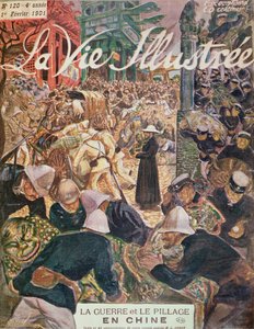 Krieg und Plünderung in China, aus La Vie Illustrée, 1. Februar 1901 von French School