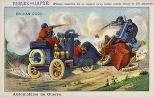 Kriegsautomobile im Jahr 2000 von French School