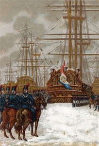Kriege der Französischen Revolution: Eroberung der niederländischen Flotte bei Helder in Holland (Ende Dezember 1794 - Anfang Januar 1795): Die Flotte wurde von der Kavallerie von General Pichegru erobert, während das Eis jede Bewegung der Schiffe verhinde