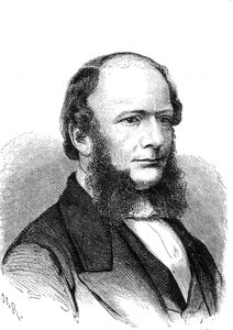 Werner Von SIEMENS (1816-1892), deutscher Erfinder und Industrieller (elektrischer Telegraf). Gravur 1868