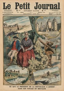 Was der Präsident der Republik während seiner Reise durch die Bretagne bewundert hat, Titelillustration aus 