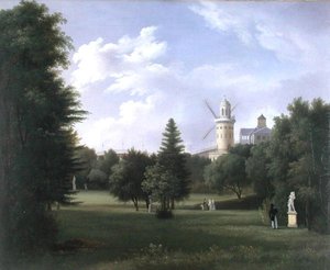 Windmühle bei der Folie-Beaujon in Paris, ca. 1830 von French School