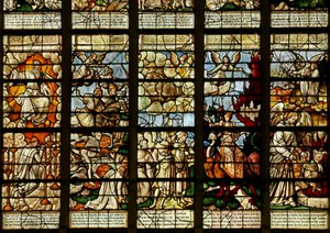 Fenster mit Szenen aus dem Buch der Offenbarung
