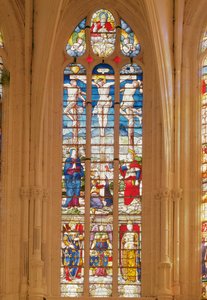Fenster darstellend Szenen aus dem Leben von St. Louis von French School