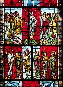 Fenster mit der Himmelfahrt, um 1145