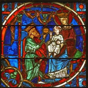Fenster mit Darstellung der Anbetung der Weisen