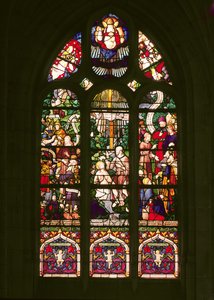 Fenster mit der Taufe Christi, 1490 von French School