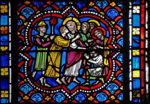 Fenster s2-L, der Verrat durch Judas