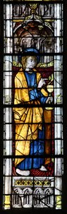 Fenster w0 mit Darstellung des Heiligen Johannes von French School