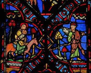Fenster w0 mit der Flucht nach Ägypten