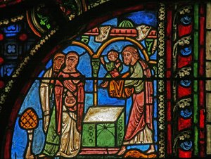 Fenster w0, Darstellung der Darstellung im Tempel von French School