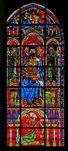 Fenster w100, Christus in Herrlichkeit von French School