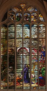 Fenster w105, die Auferweckung des Lazarus von French School