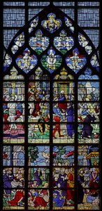 Fenster w10 mit Darstellung der Passion