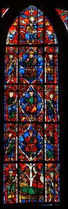 Fenster w110 zeigt den Jessebaum von French School