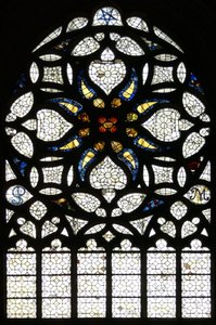 Fenster w115, die Nordrose (Rosettenfenster - innen)