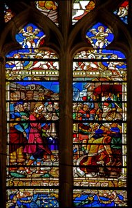 Fenster w119, Joseph vor dem Pharao von French School