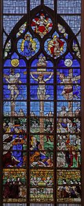 Fenster w11 mit Darstellung der Kreuzigung