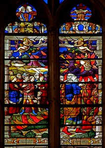 Fenster w120, Moses empfängt die Gesetzestafeln von French School
