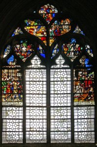 Fenster w124, St. Michael und das Leben der St. Agnes von French School