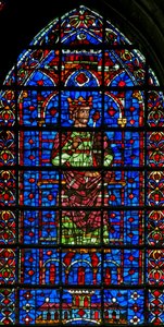 Fenster w127 (obere Figur), einen König darstellend
